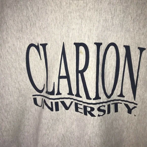 Vintage The Cotton Exchange Sweatshirt Heavy 3XL Gray Clarion University